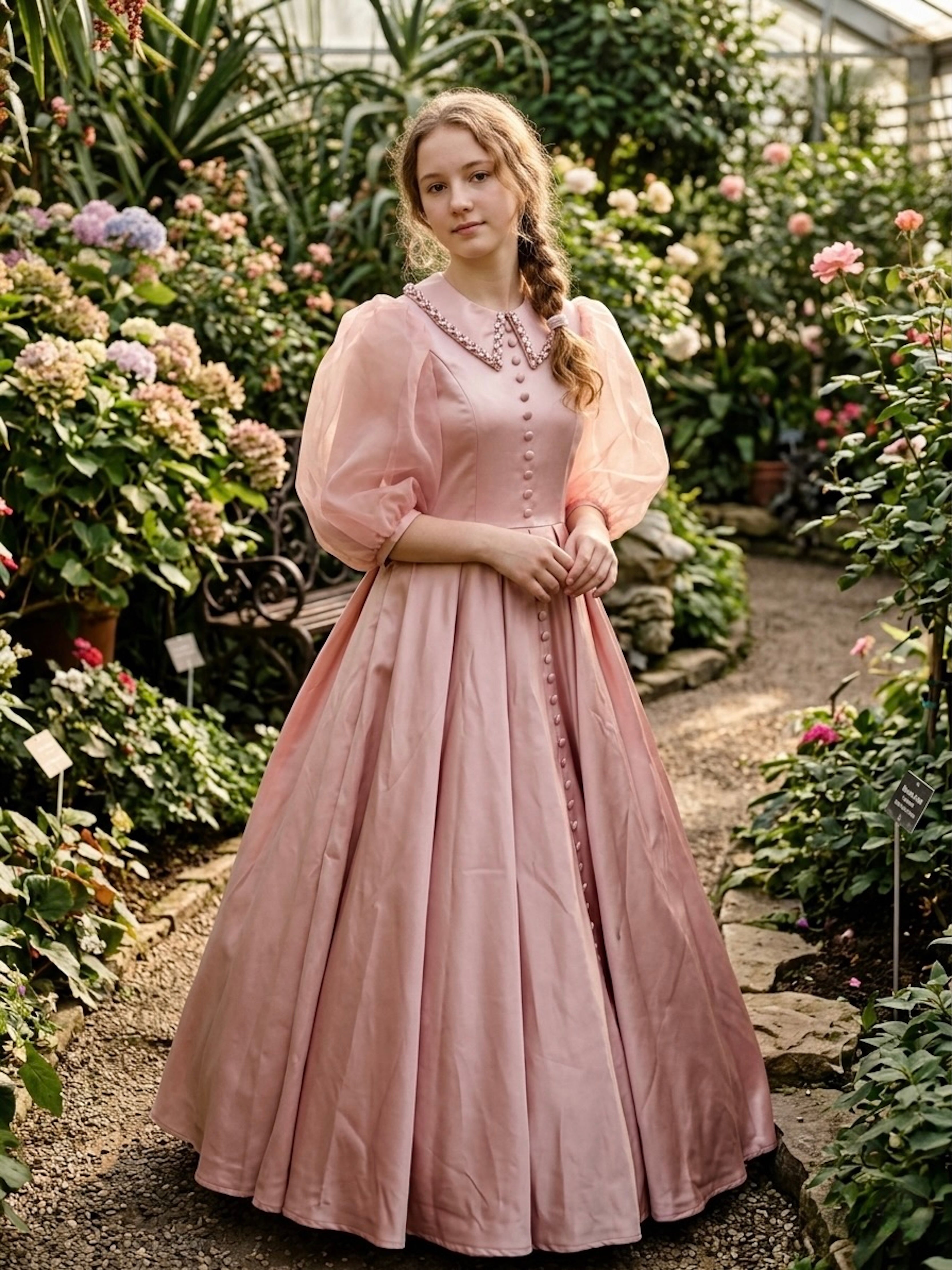 Dusty Rose Satin Rimlight Teen