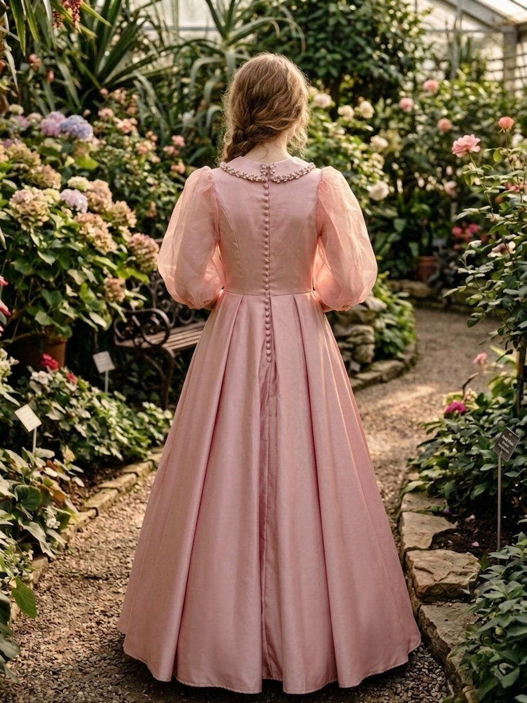 Dusty Rose Satin Rimlight Teen