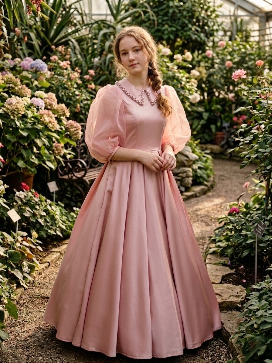 Dusty Rose Satin Rimlight Teen