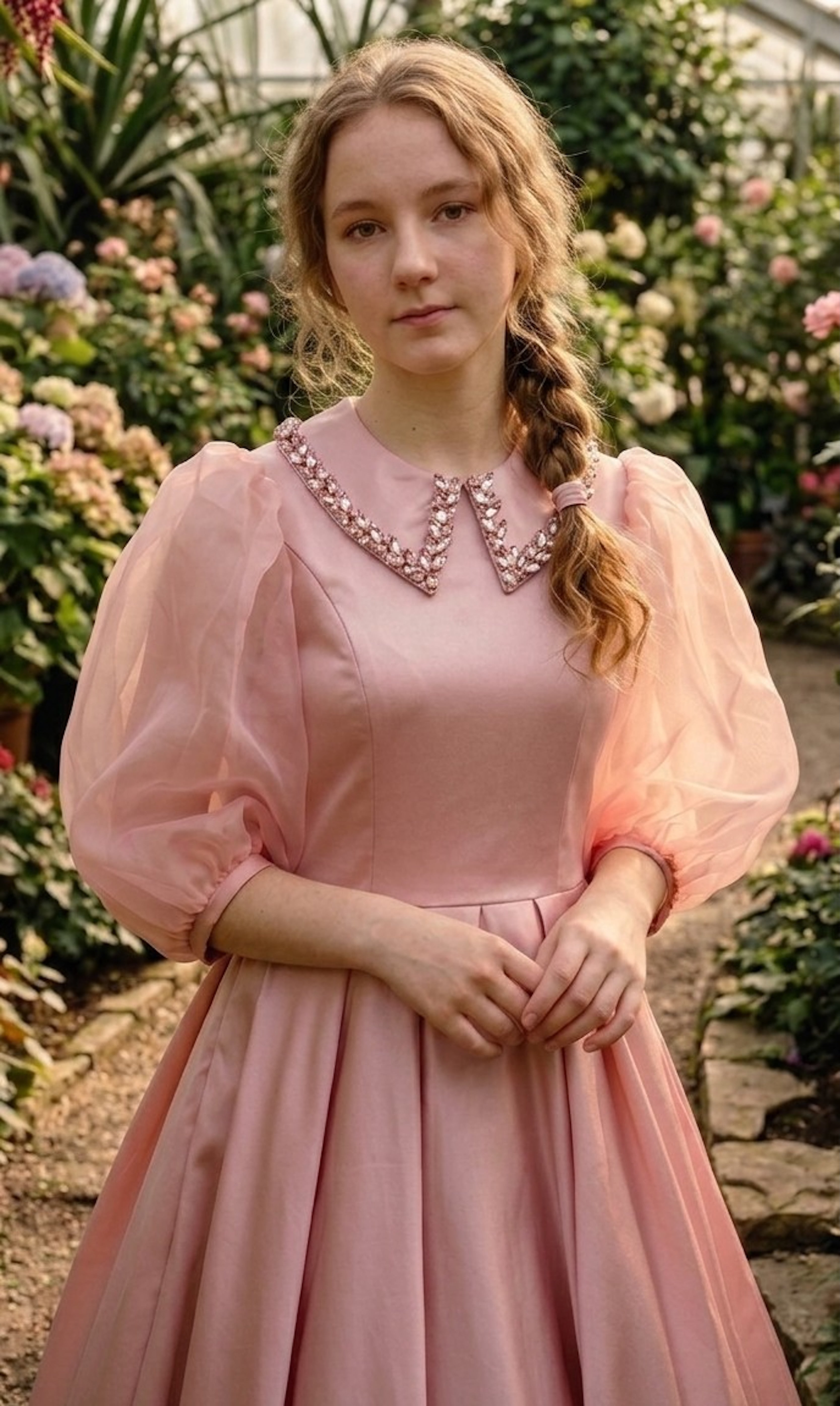 Dusty Rose Satin Rimlight Teen