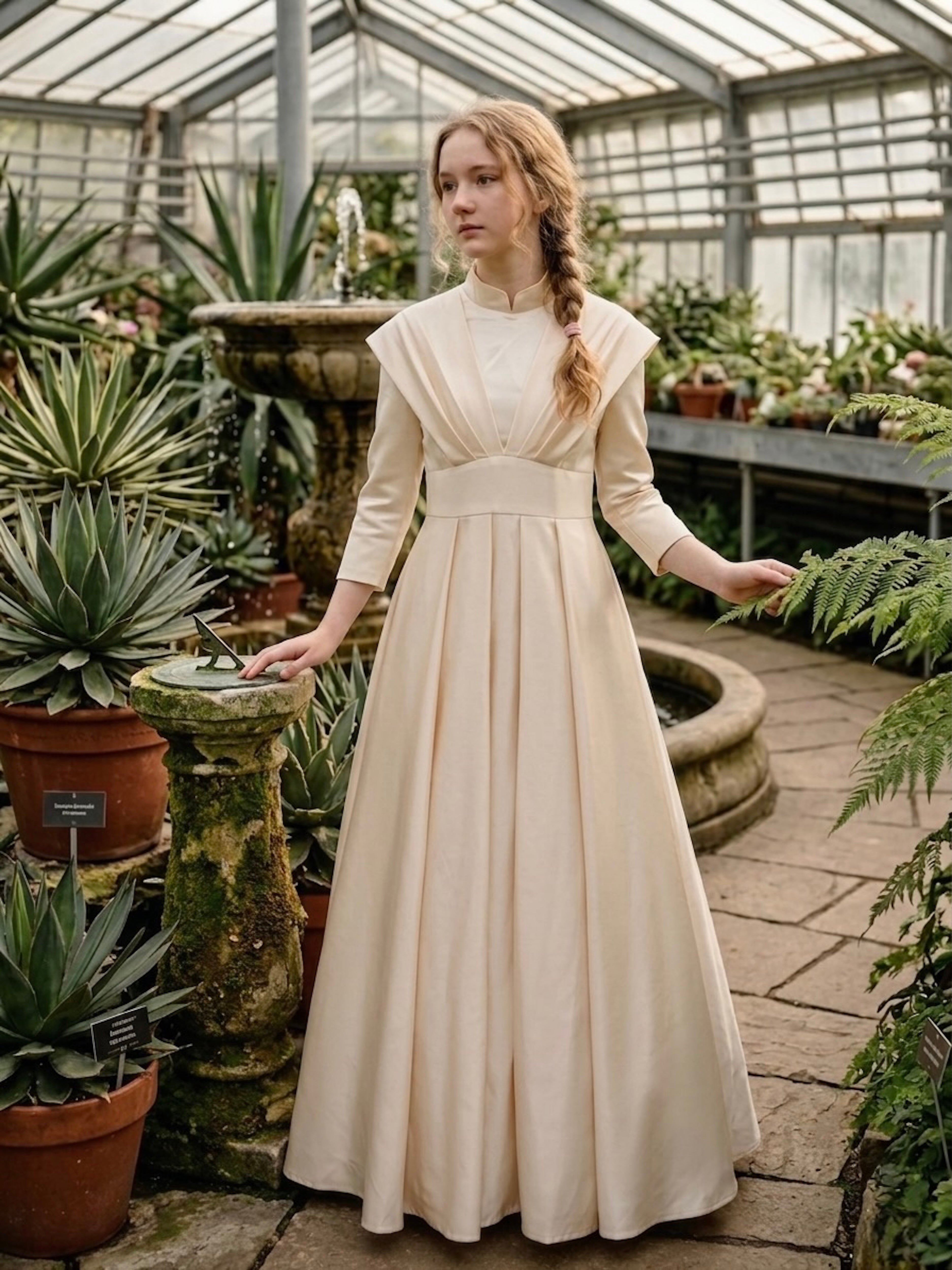 Cream Satin Arc Teen