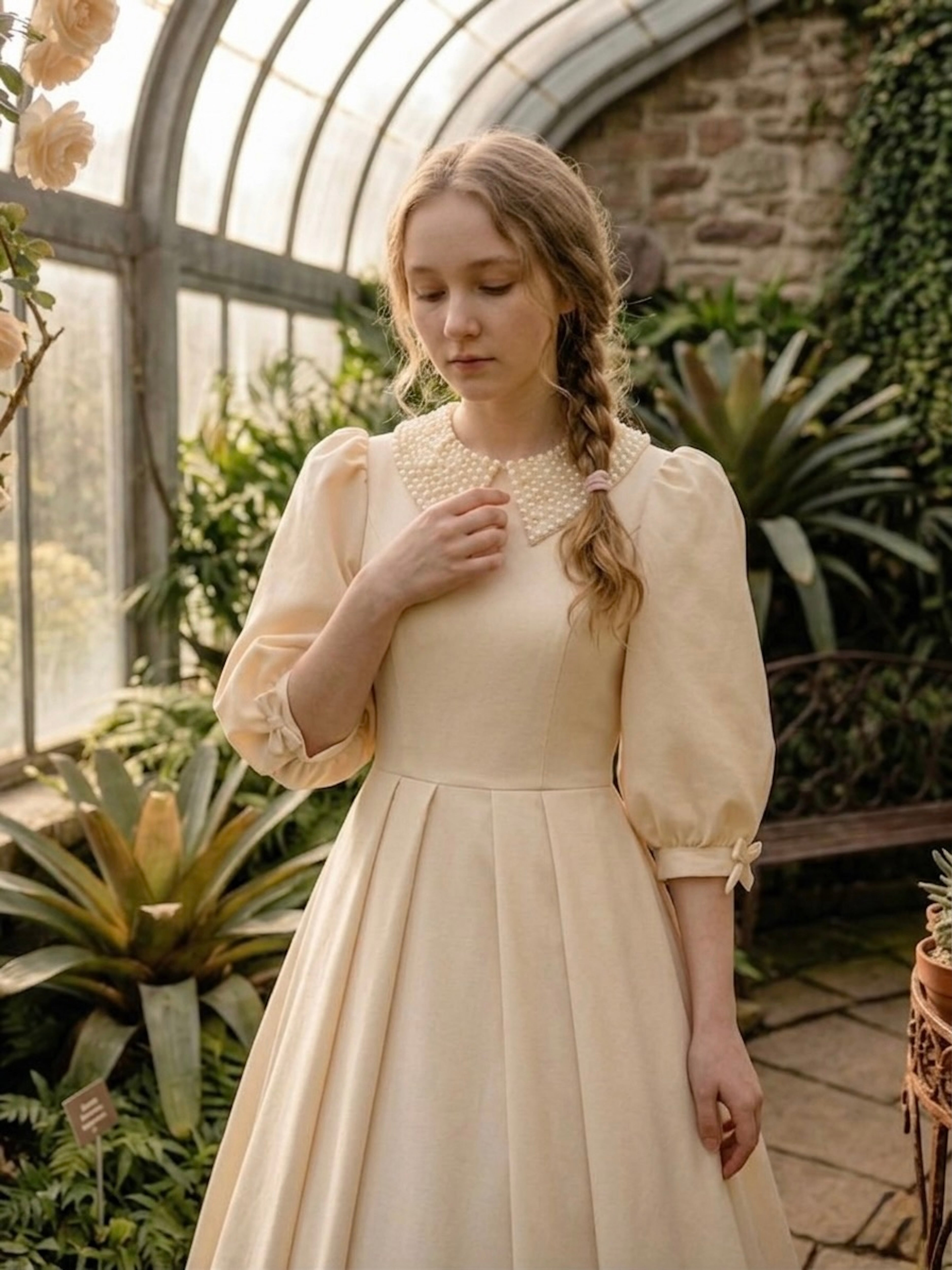 Cream Pearl Point Teen