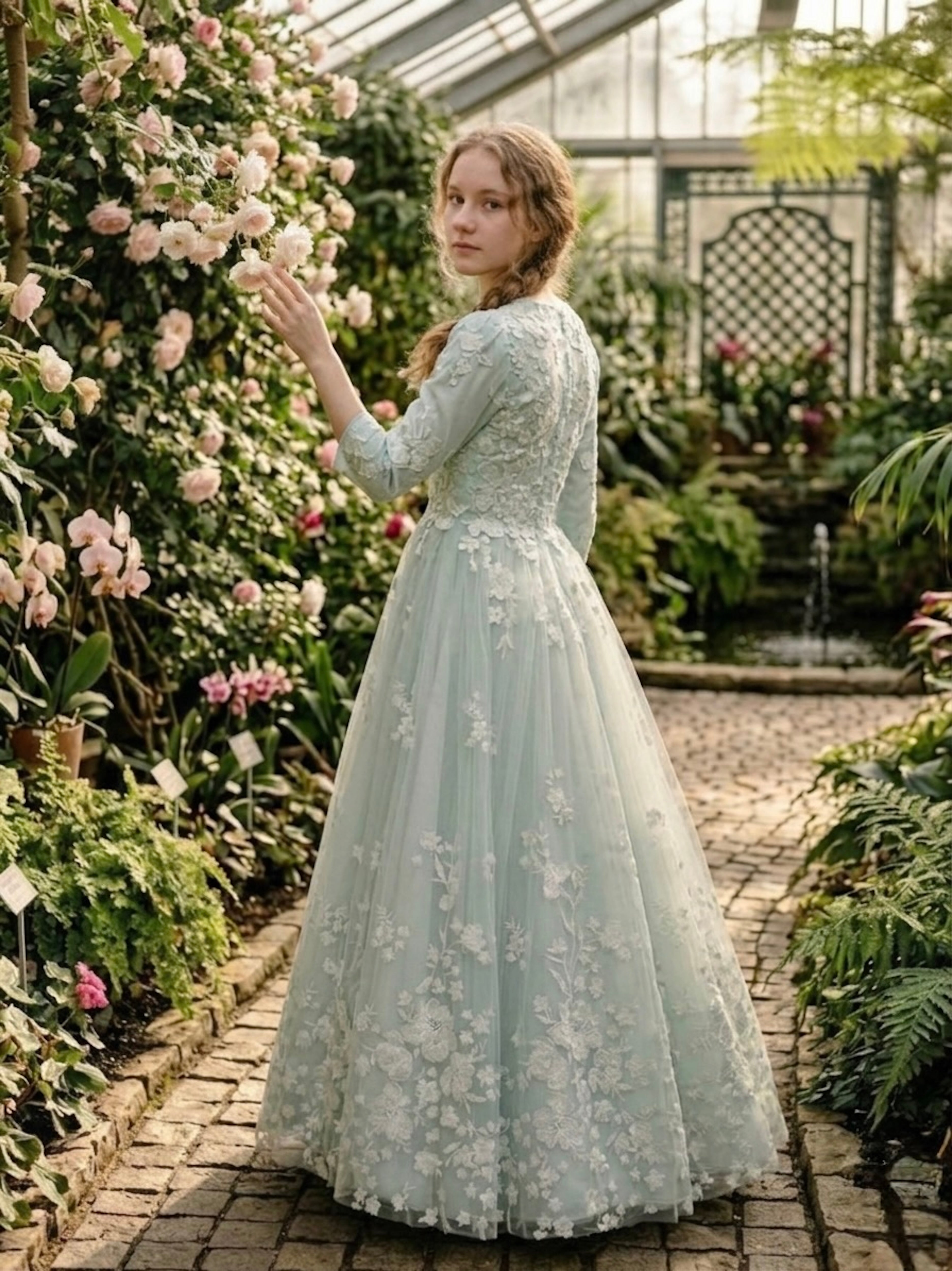 Mint Green Lace Fadeaway Teen