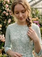Mint Green Lace Fadeaway Teen