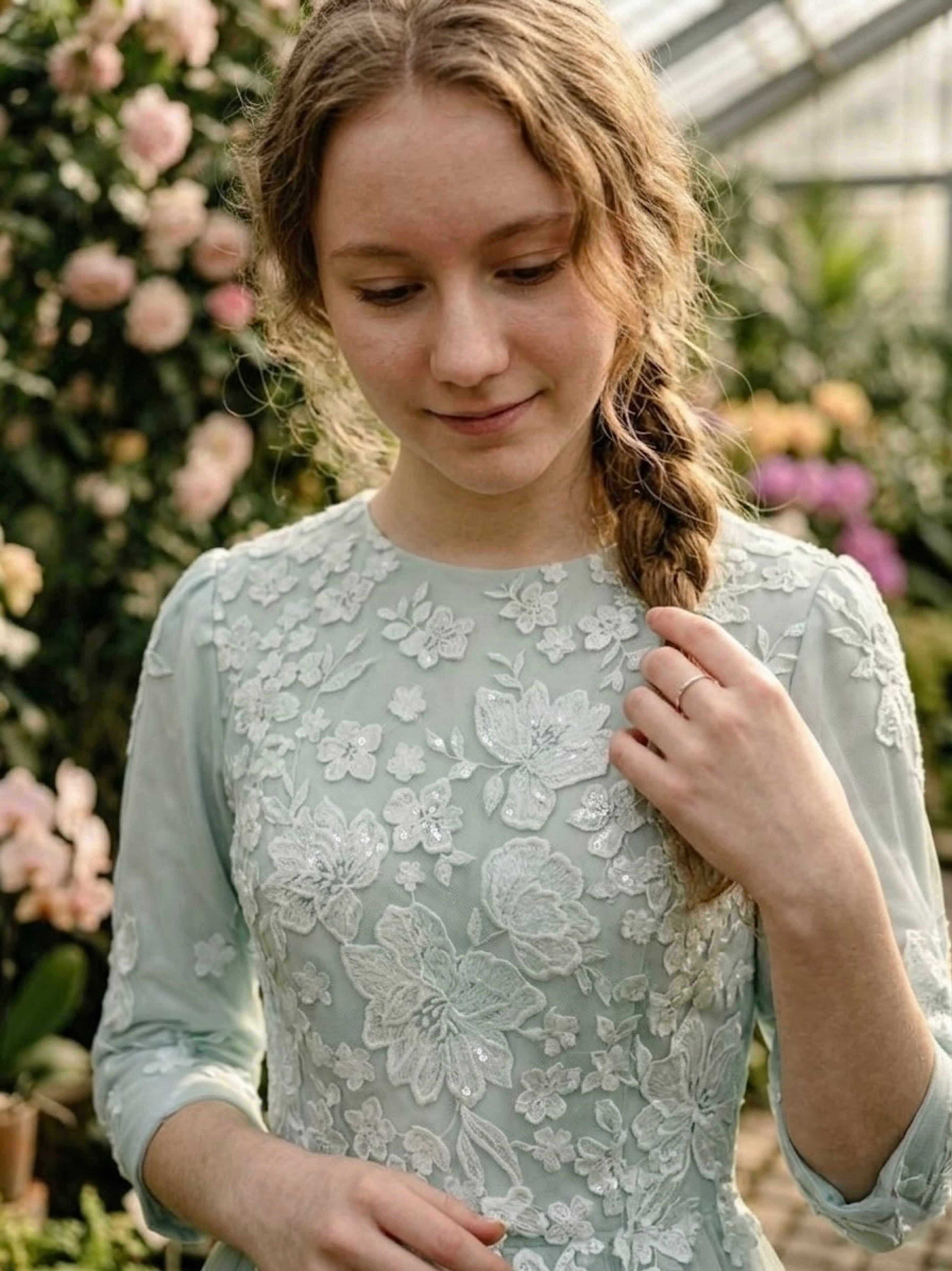 Mint Green Lace Fadeaway Teen