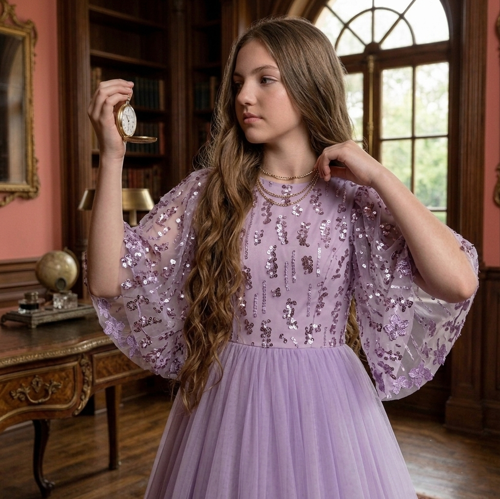 Lavender Shimmer Crown Teen