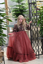 Brick Red Garden Brocade