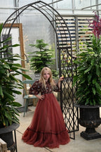 Brick Red Garden Brocade