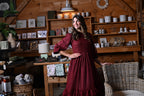 Burgundy Ruffle Looplace Teen