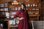 Burgundy Ruffle Looplace Teen