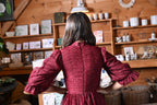 Burgundy Ruffle Looplace Teen