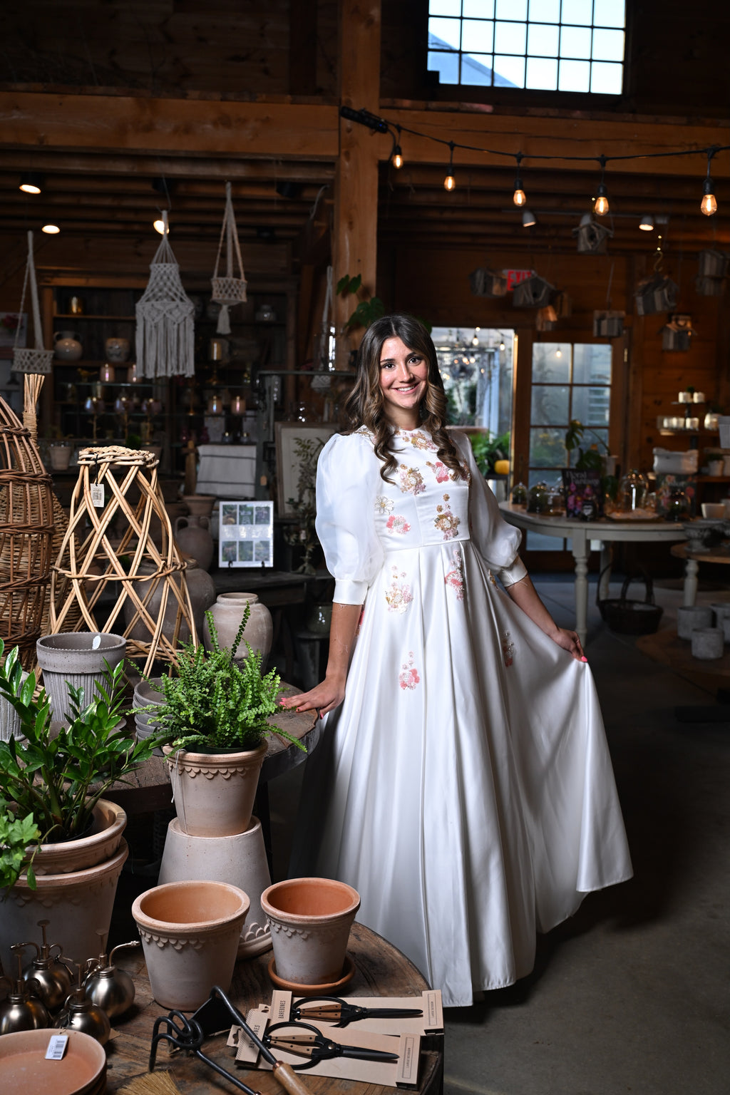 Ivory Satin Floret Teen