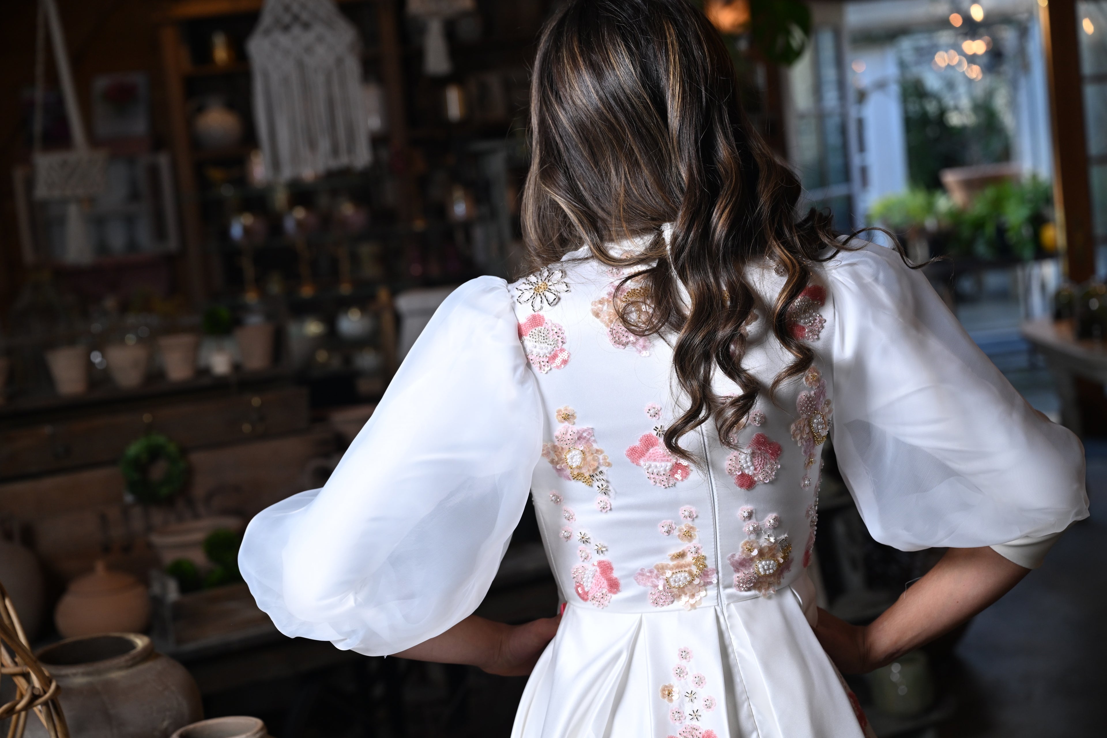 Ivory Satin Floret Teen