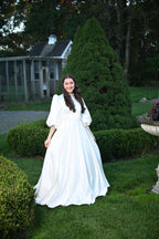Ivory Satin Cinchwaist Teen
