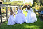 Lavender Sparkle Fade Teen & Lavender Lacefall Teen & Lavender Flutter