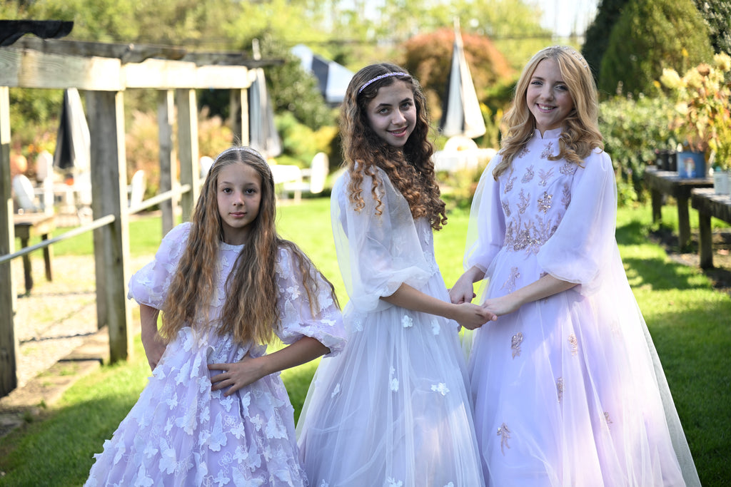 Lavender Sparkle Fade Teen & Lavender Lacefall Teen & Lavender Flutter