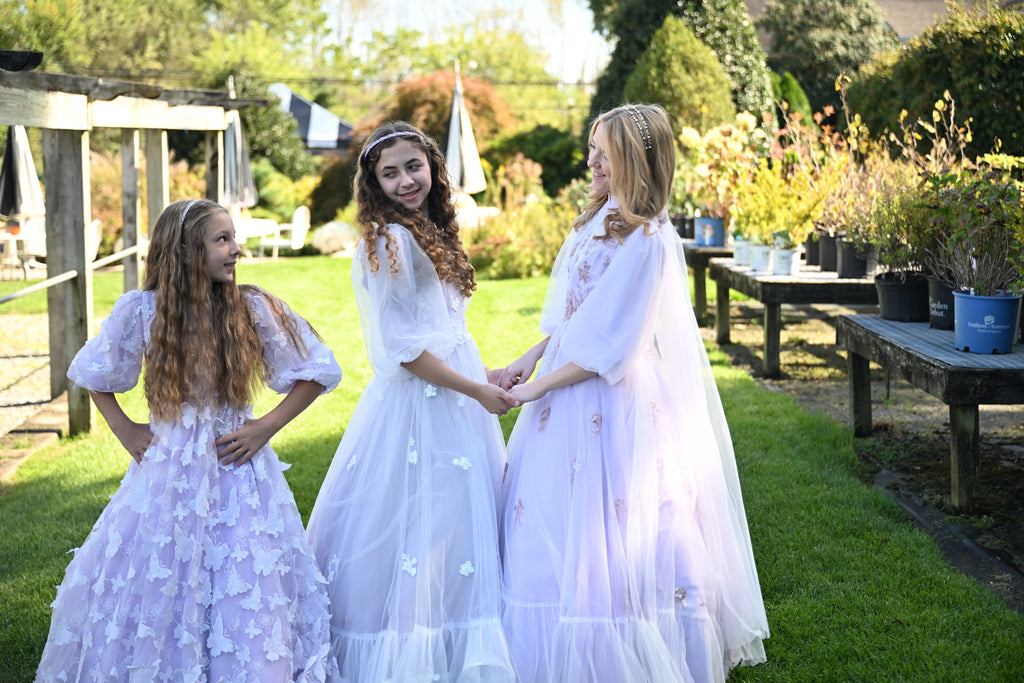 Lavender Sparkle Fade Teen & Lavender Lacefall Teen & Lavender Flutter