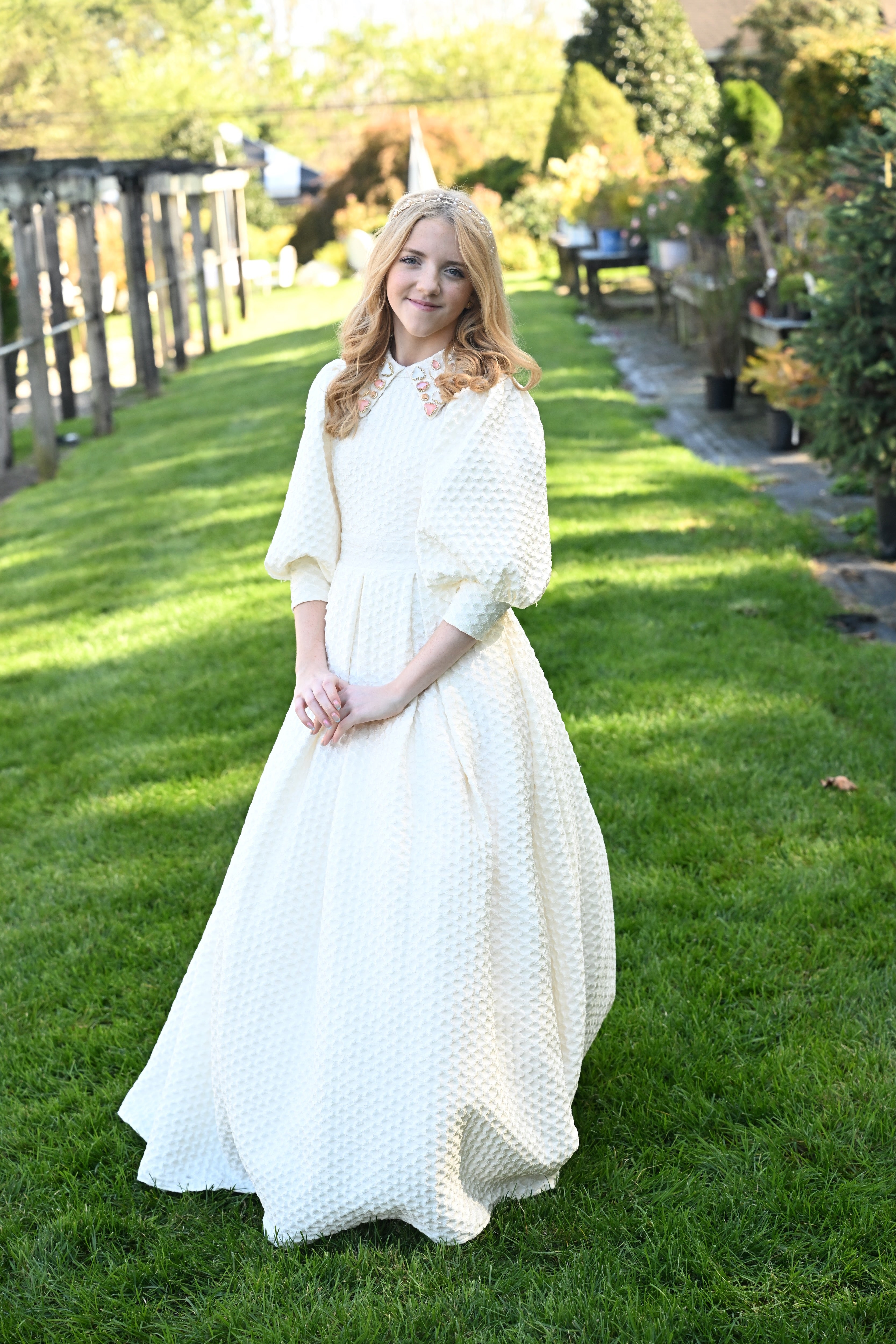 Cream Honeycomb Textured Teen