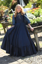 Navy Satin Bowdrop Teen