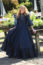 Navy Satin Bowdrop Teen