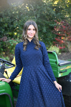 Navy Blue Laceveil Teen