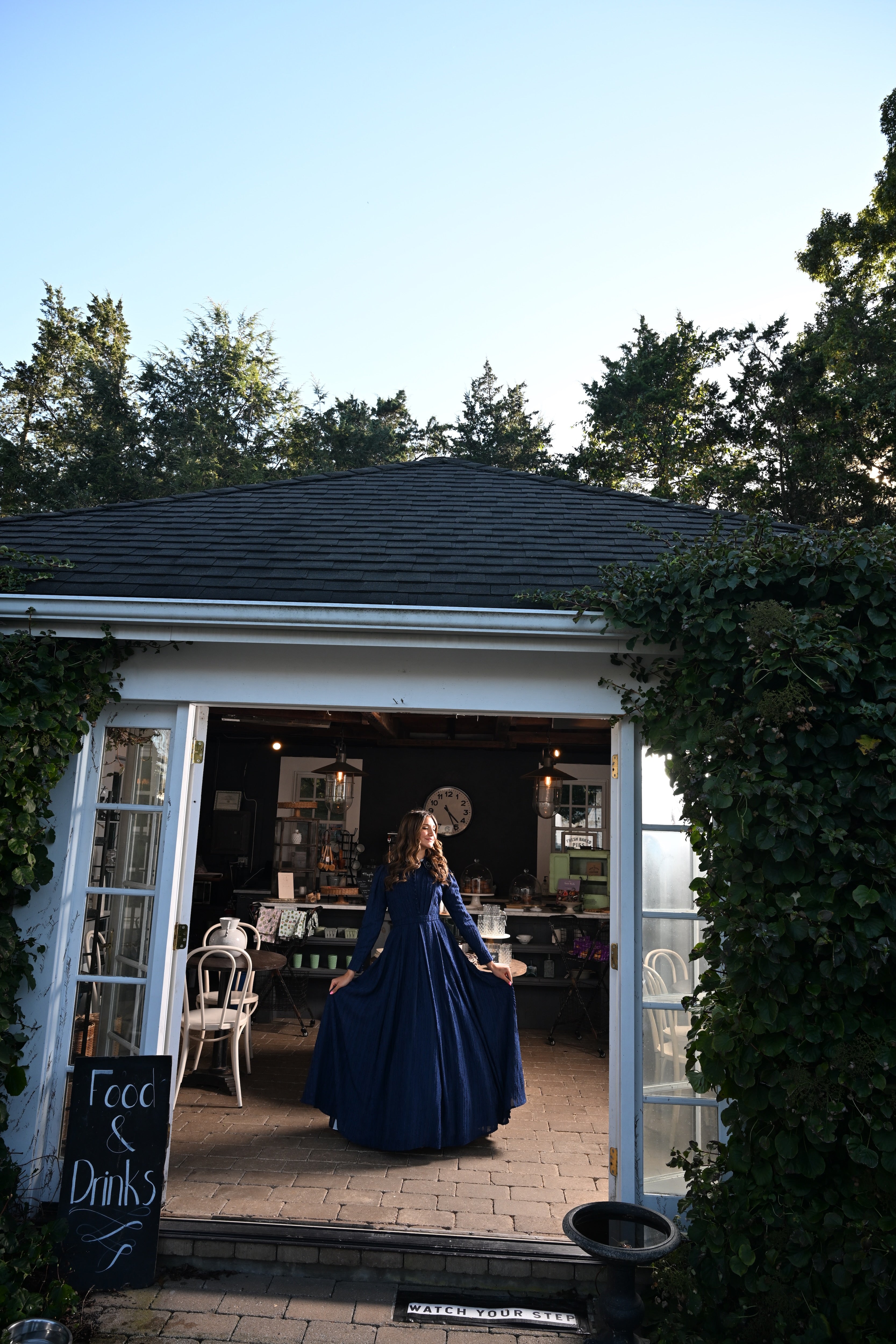 Blue Chiffon Shirtwaist Teen