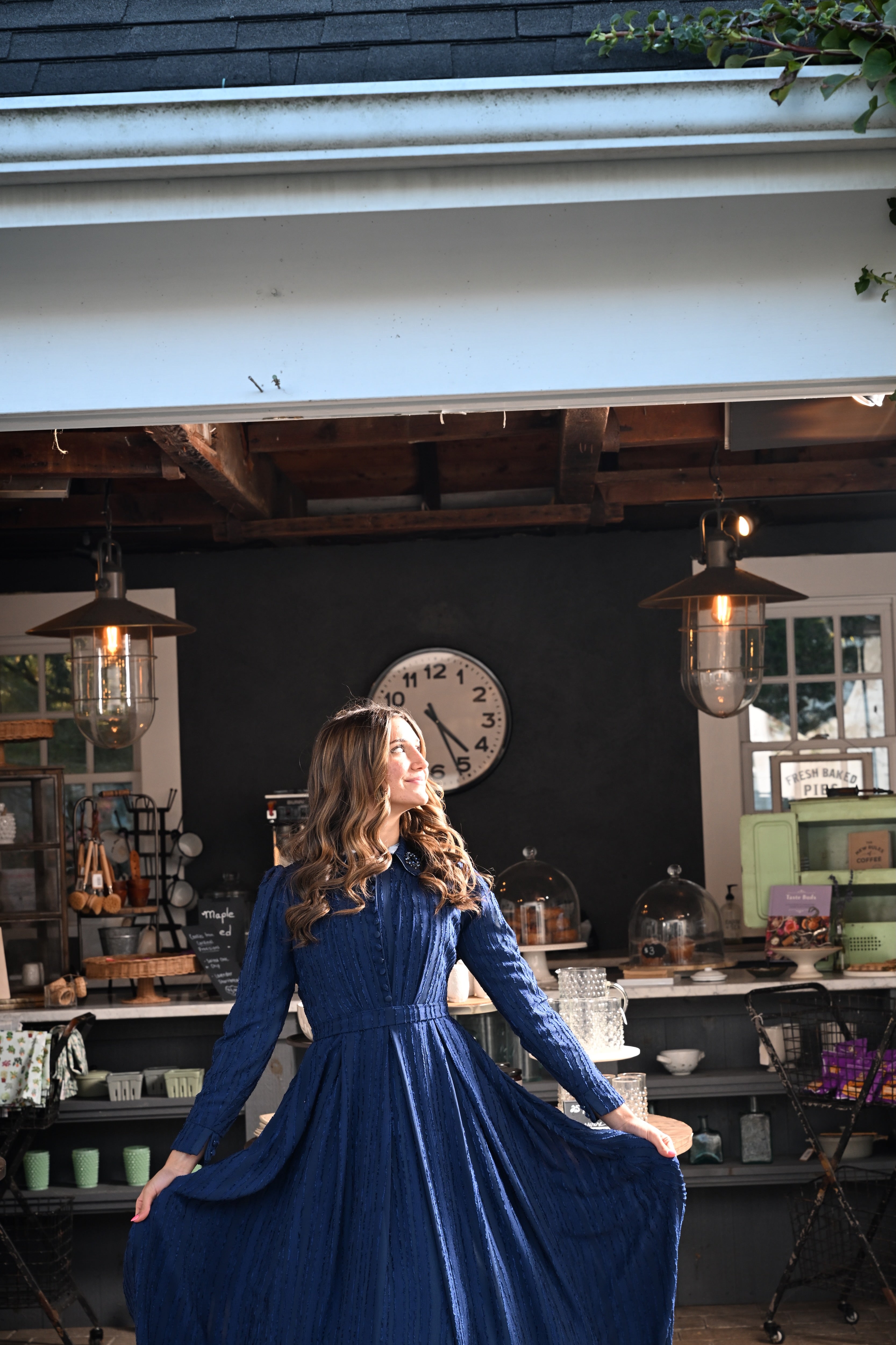 Blue Chiffon Shirtwaist Teen