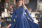 Blue Chiffon Shirtwaist Teen