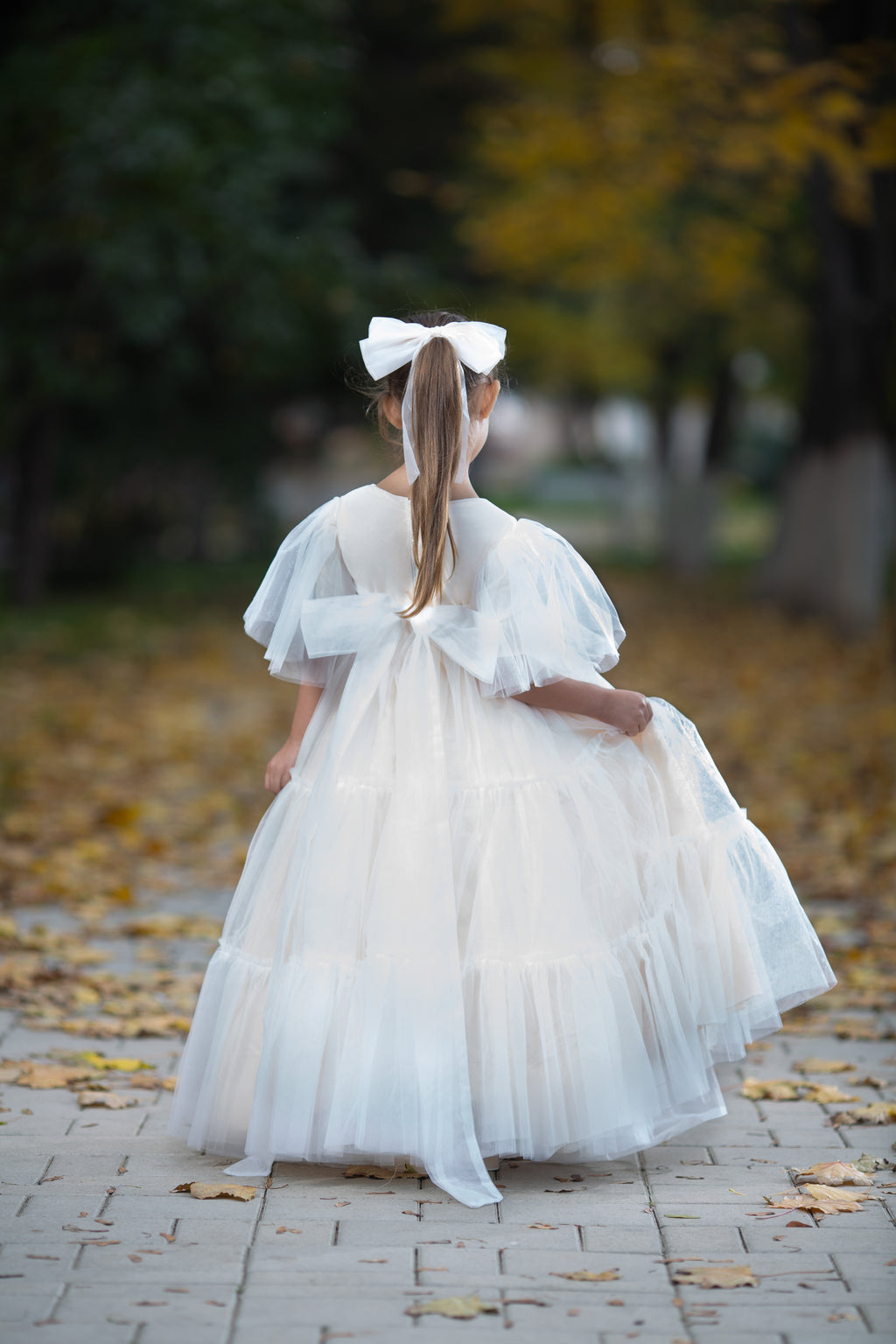 Ivory Over Cream Basic Tulle
