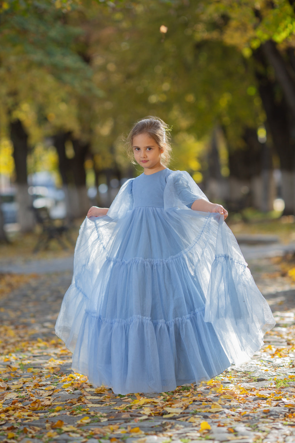 Slate Blue Basic Tulle