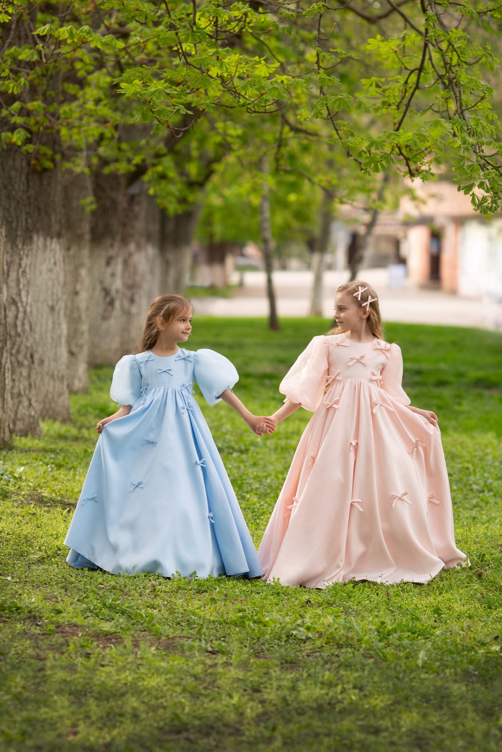Pastel Ribbonscapes Blue – Papillon Gowns