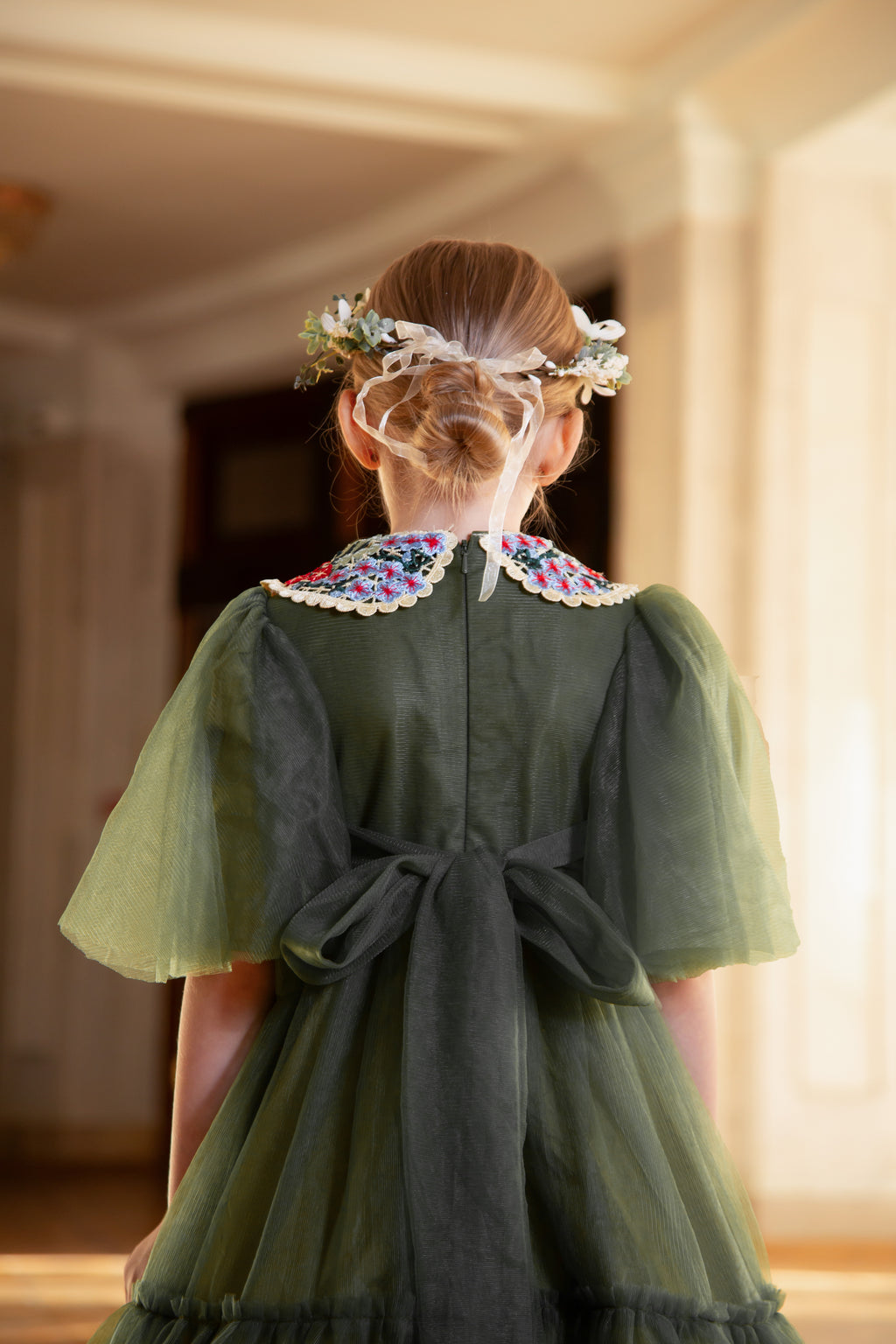 Olive Green Basic Tulle