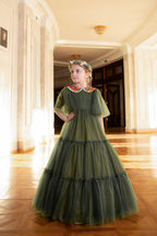 Olive Green Basic Tulle