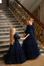 Navy Blue Basic Tulle