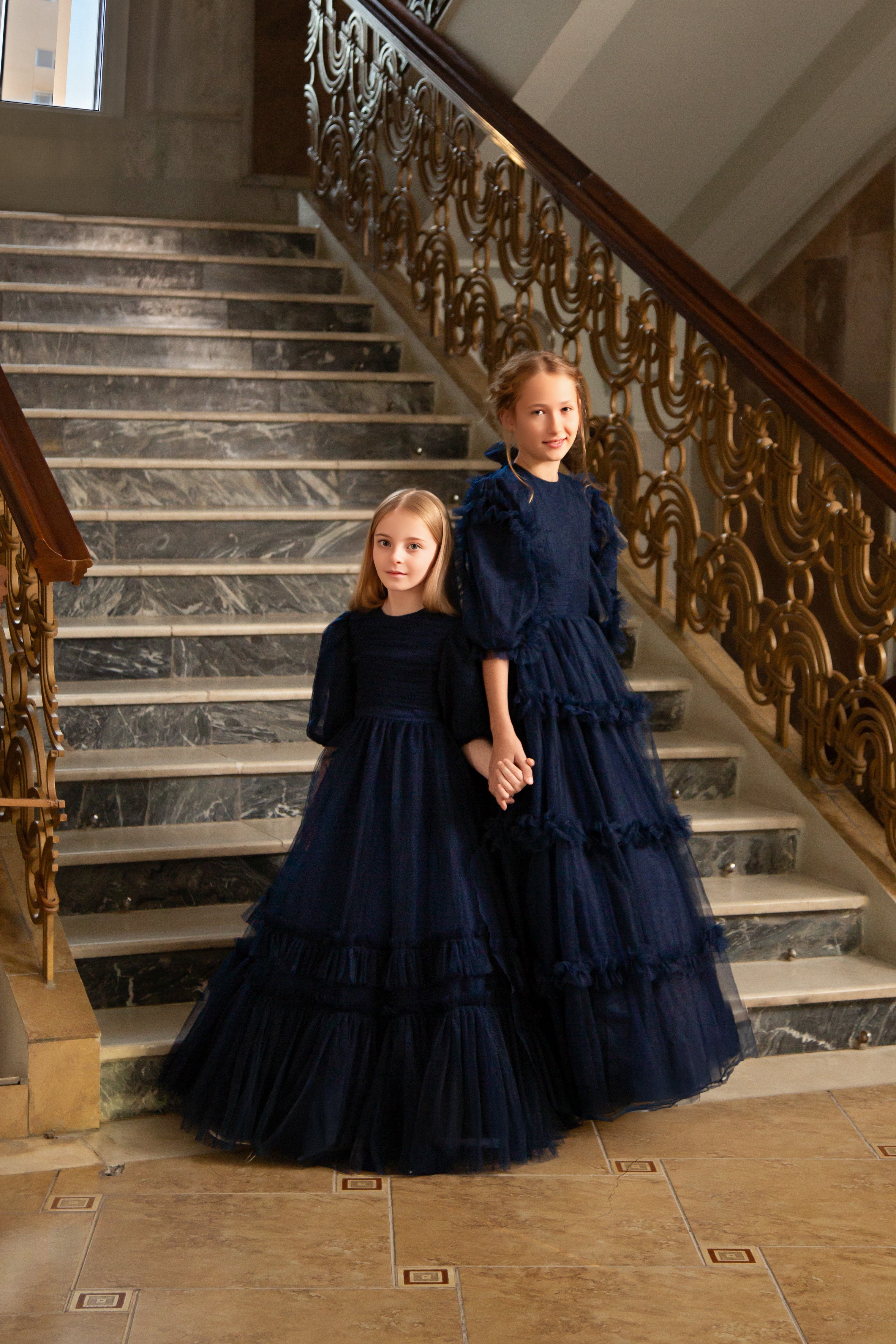 Navy Blue Basic Tulle