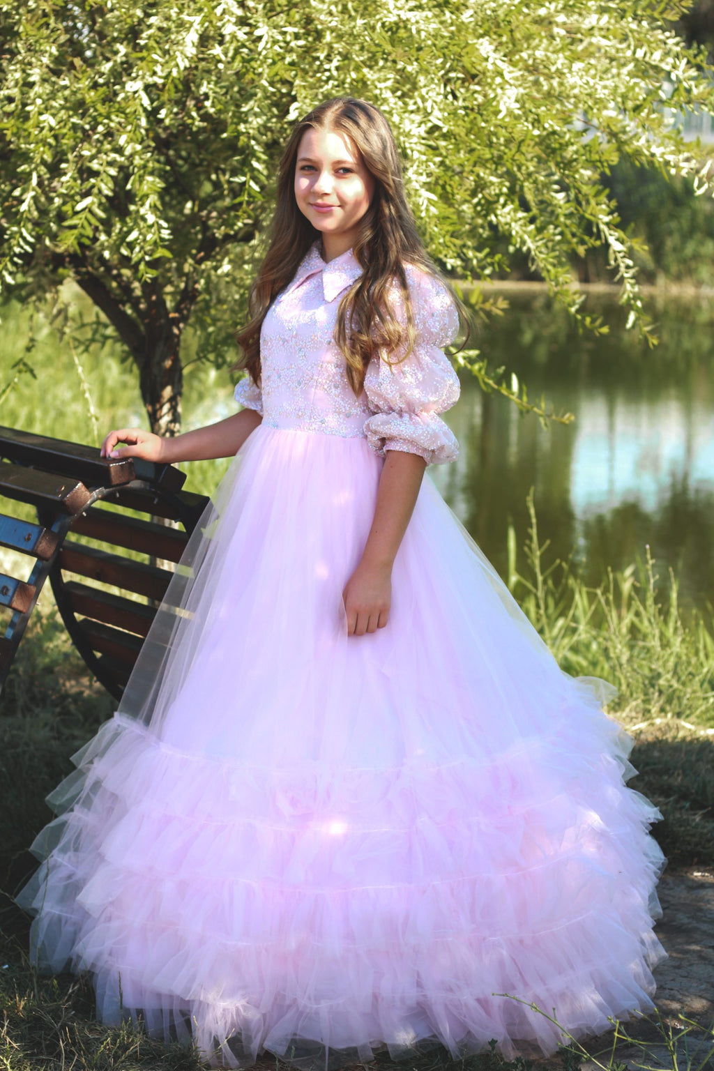 Pink Sparkling Frills Teen