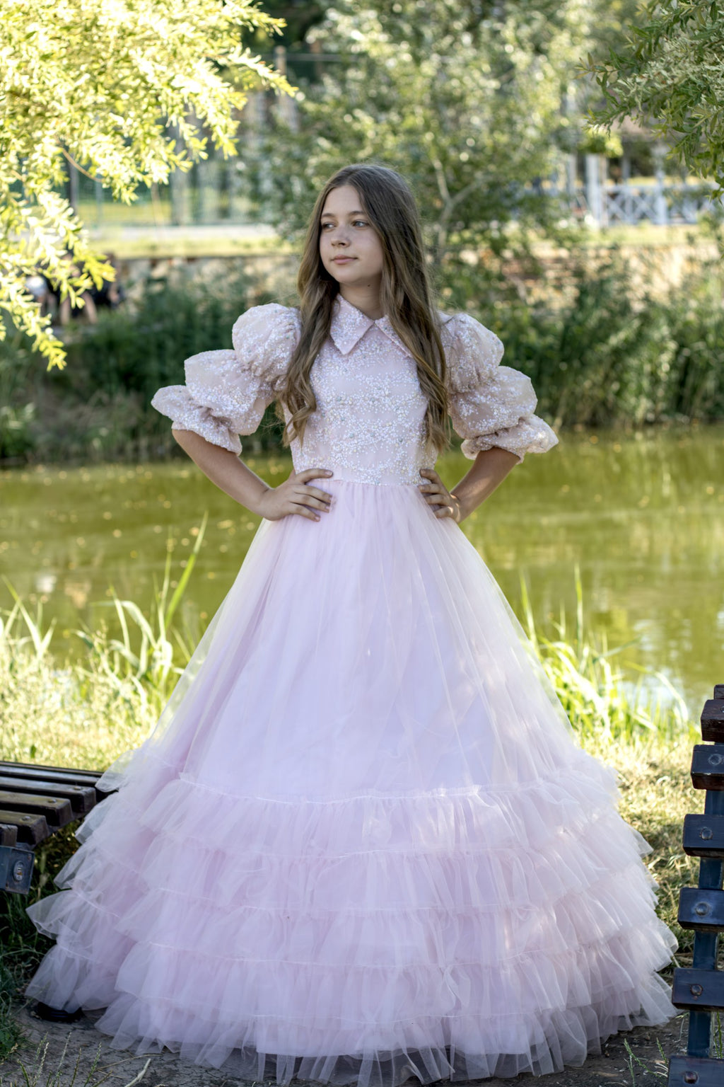 Pink Sparkling Frills Teen