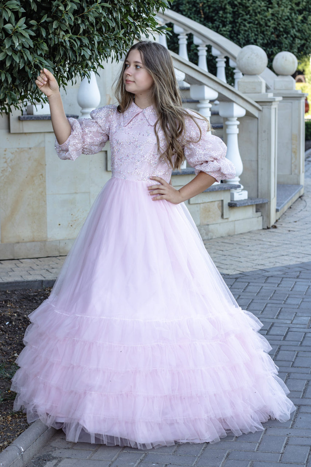 Pink Sparkling Frills Teen