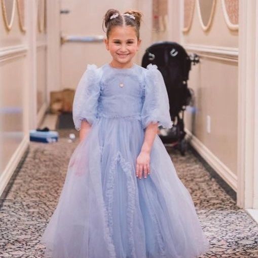 Children Best Priwinkle Blue - Papillon Gowns Lakewood NJ