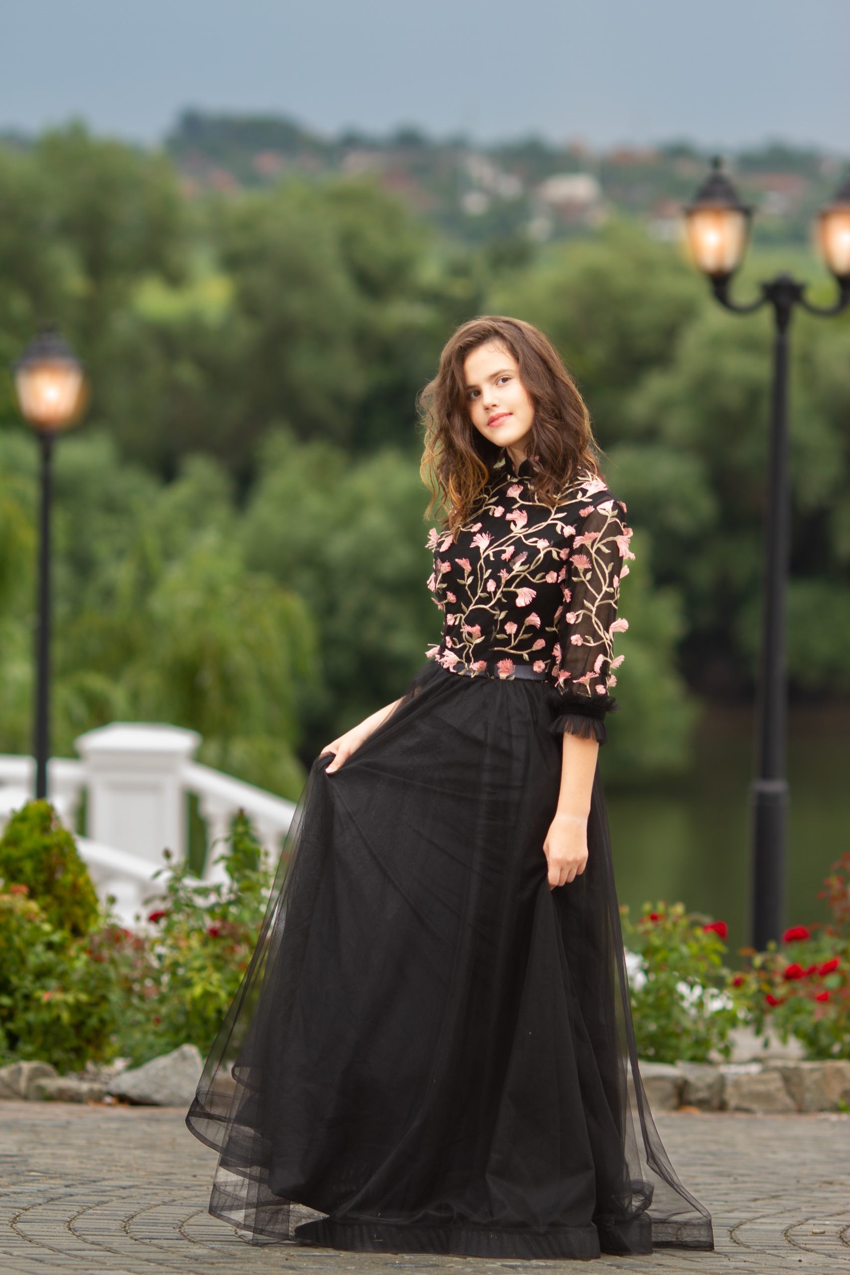 Pink and Gold Midnight - Papillon Gowns