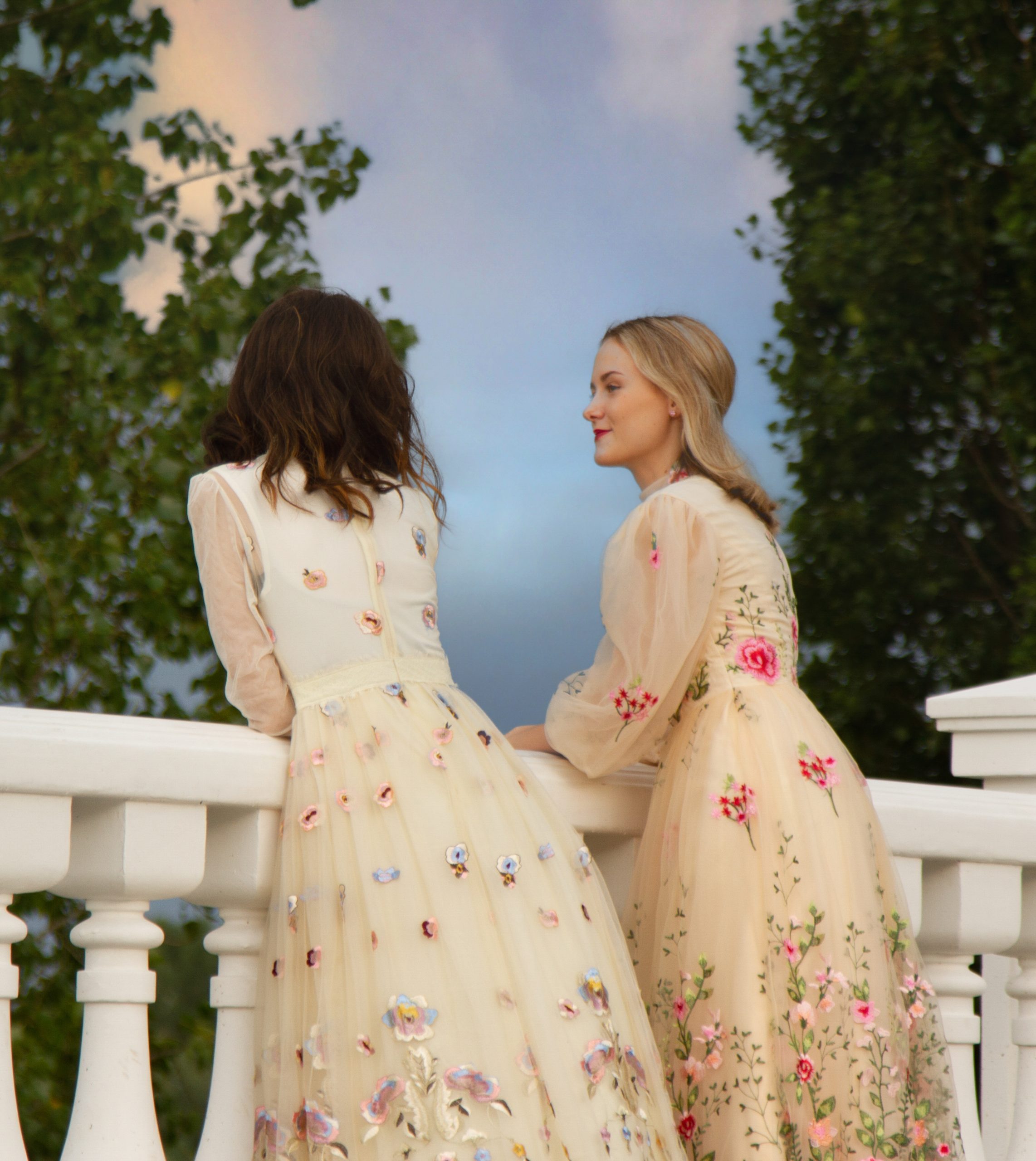 Pastel Embroidered - Papillon Gowns