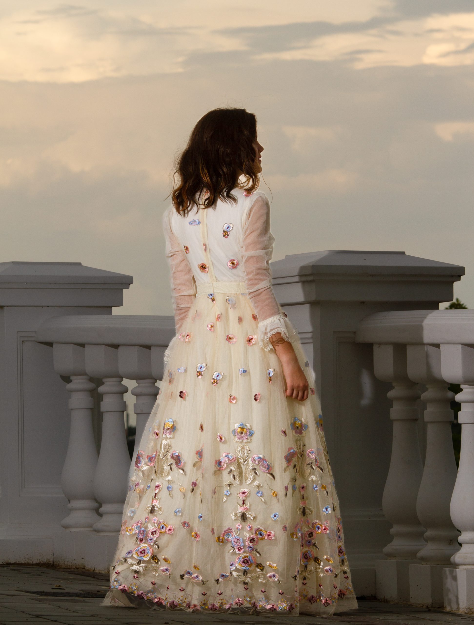 Pastel Embroidered - Papillon Gowns
