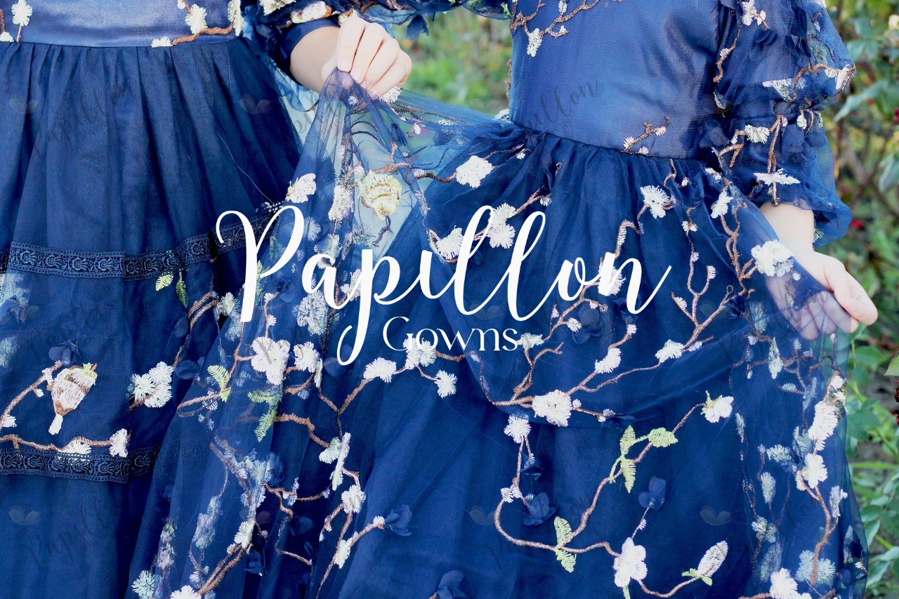 Papillon Gowns Midnight Blooms Dress