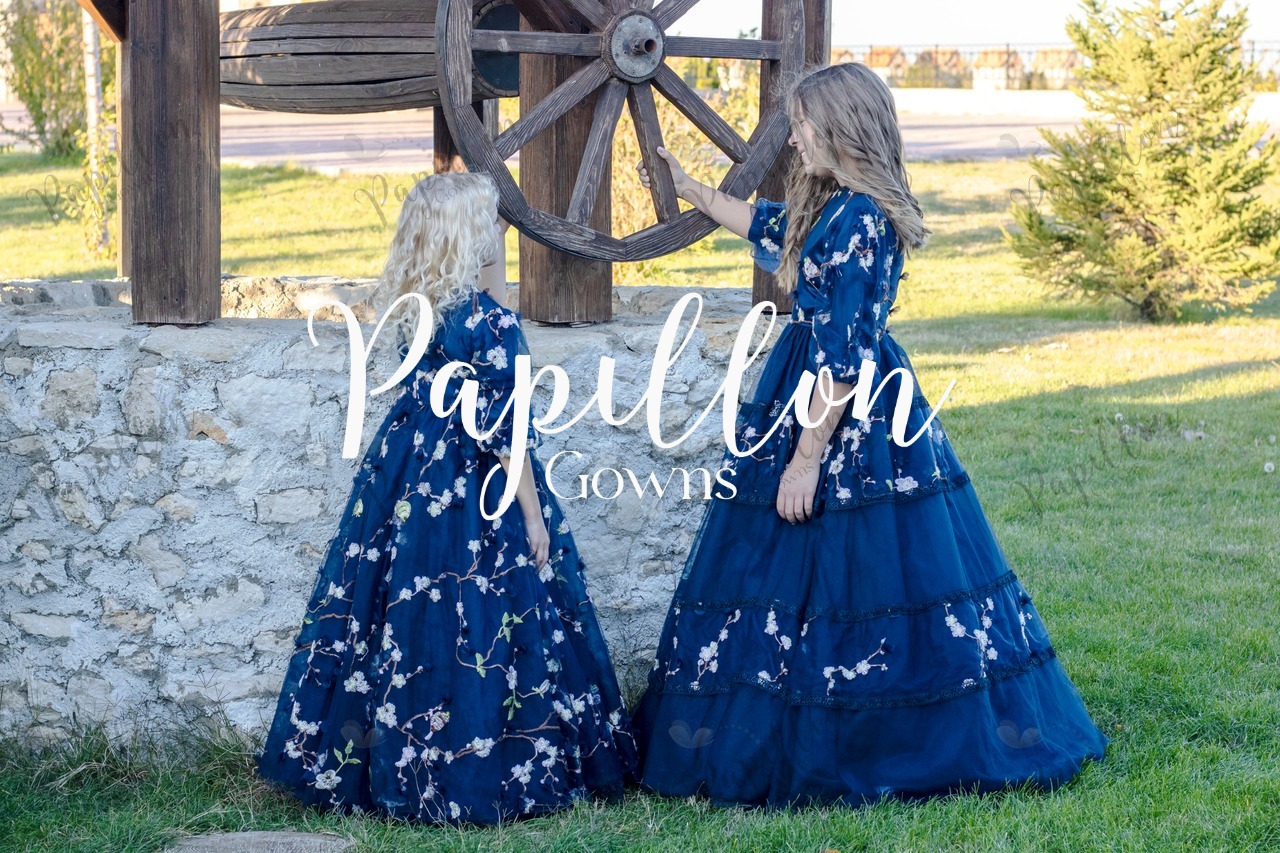Papillon Gowns Midnight Blooms Dress
