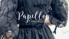 Papillon Gowns Black Geometric Velvet Dress