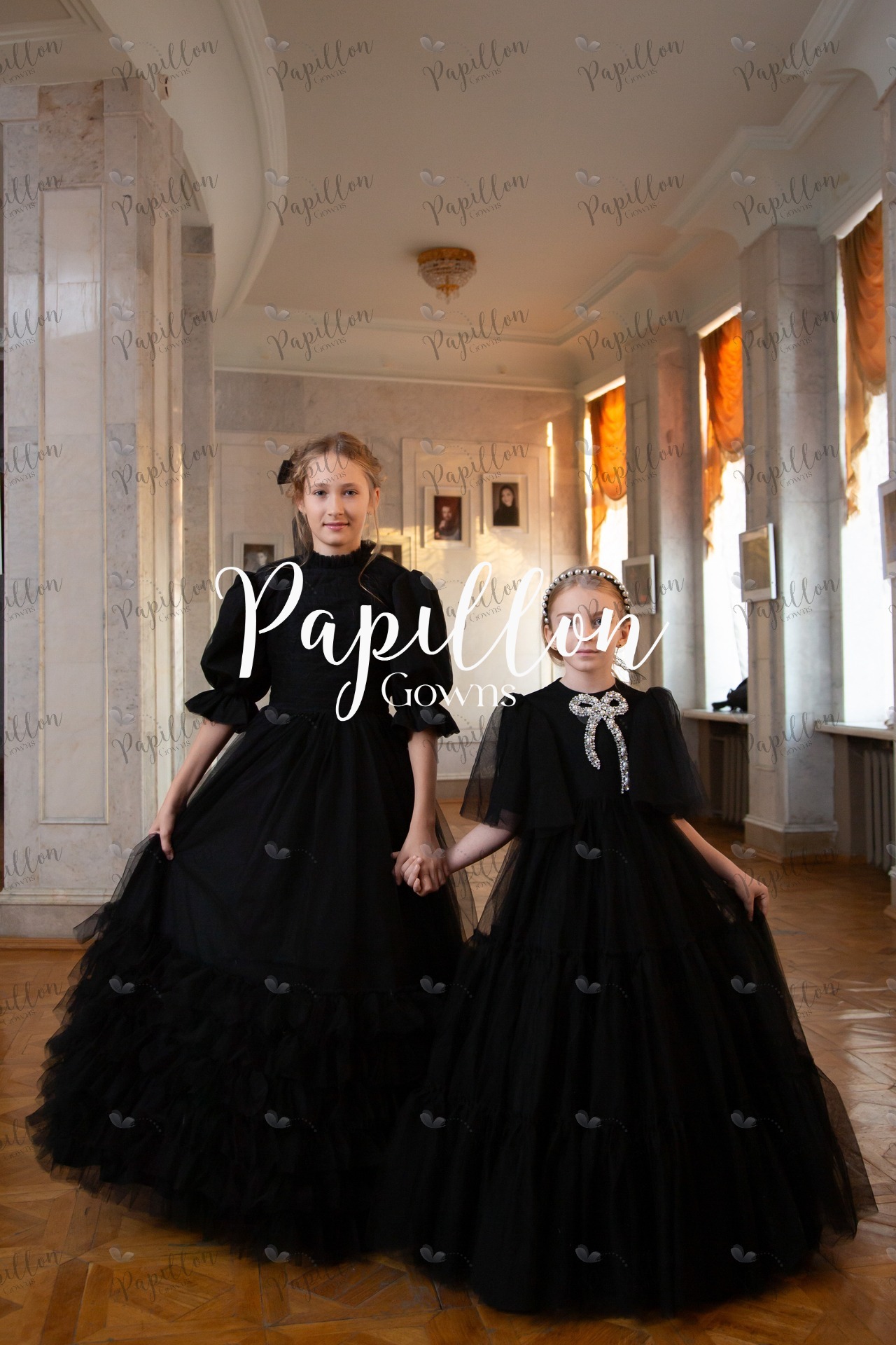 Papillon Gowns Black Basic Tulle