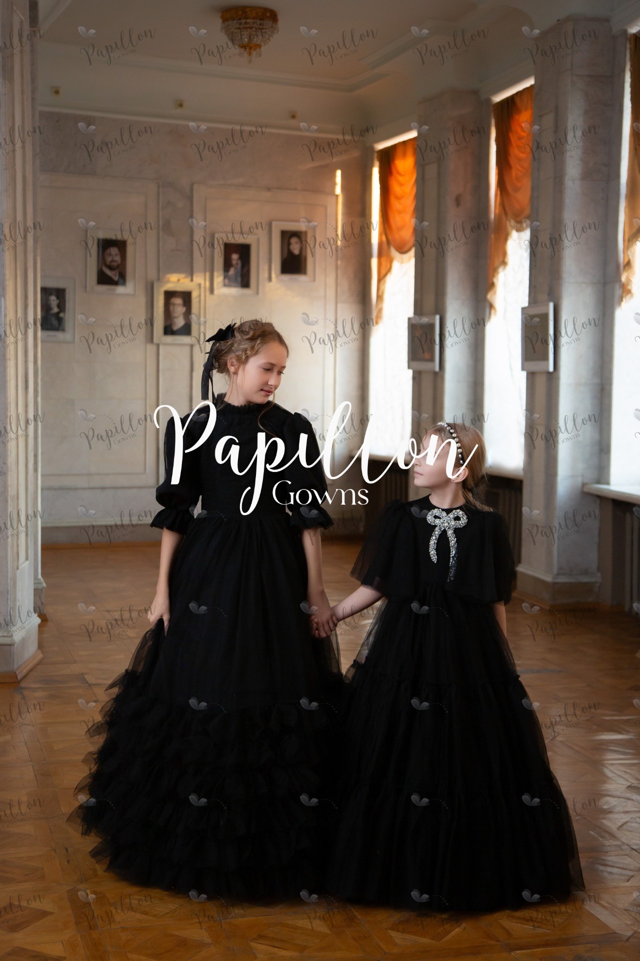 Papillon Gowns Black Basic Tulle