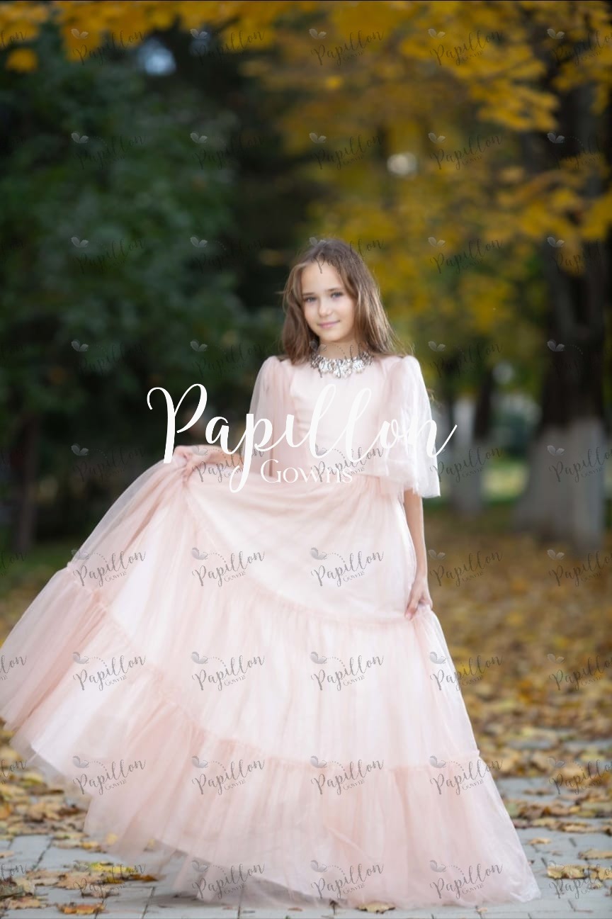 Papillon Gowns Rose Gold Basic Tulle
