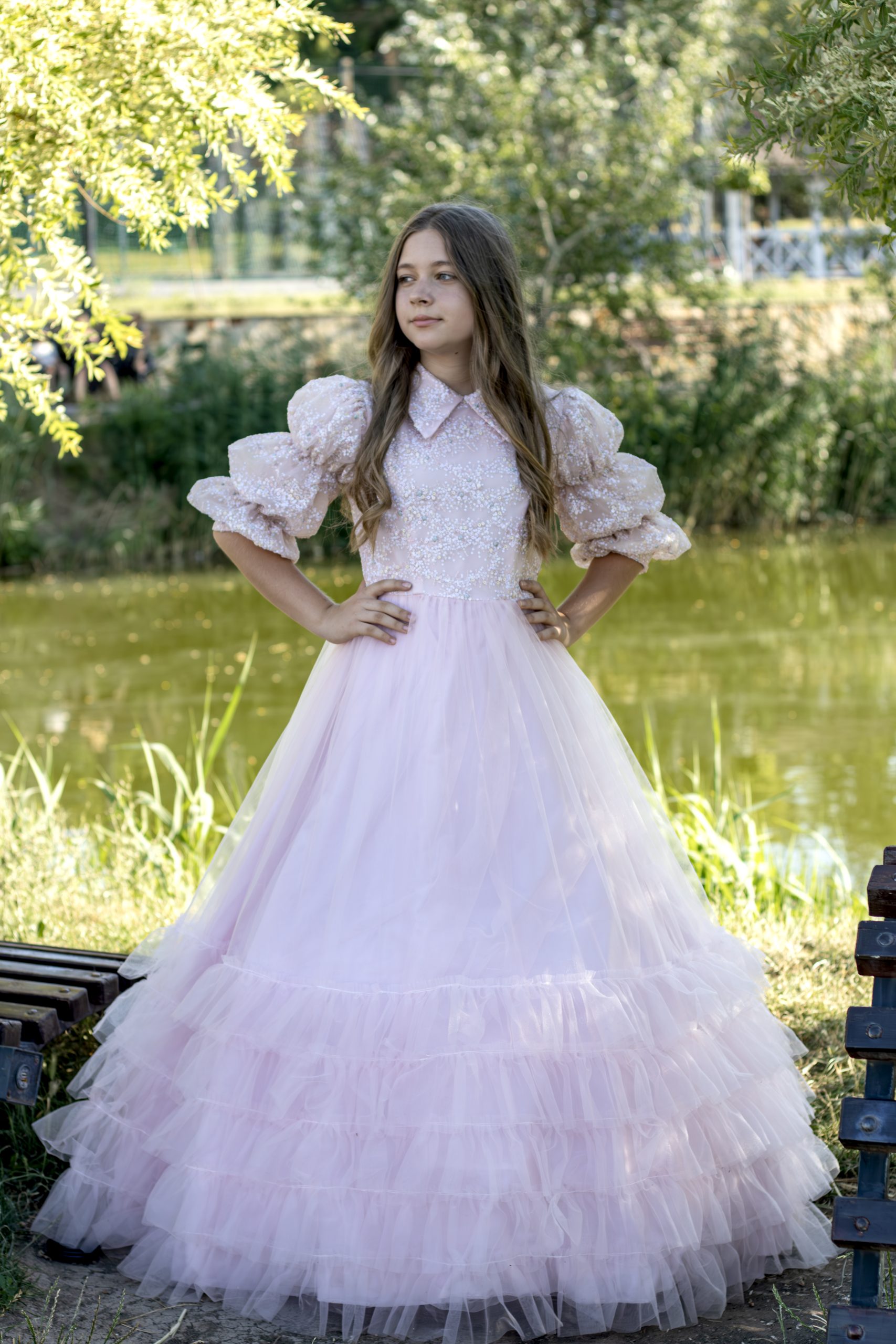 Pink Sparkling Frills