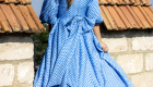 Blue Honeycomb Textured